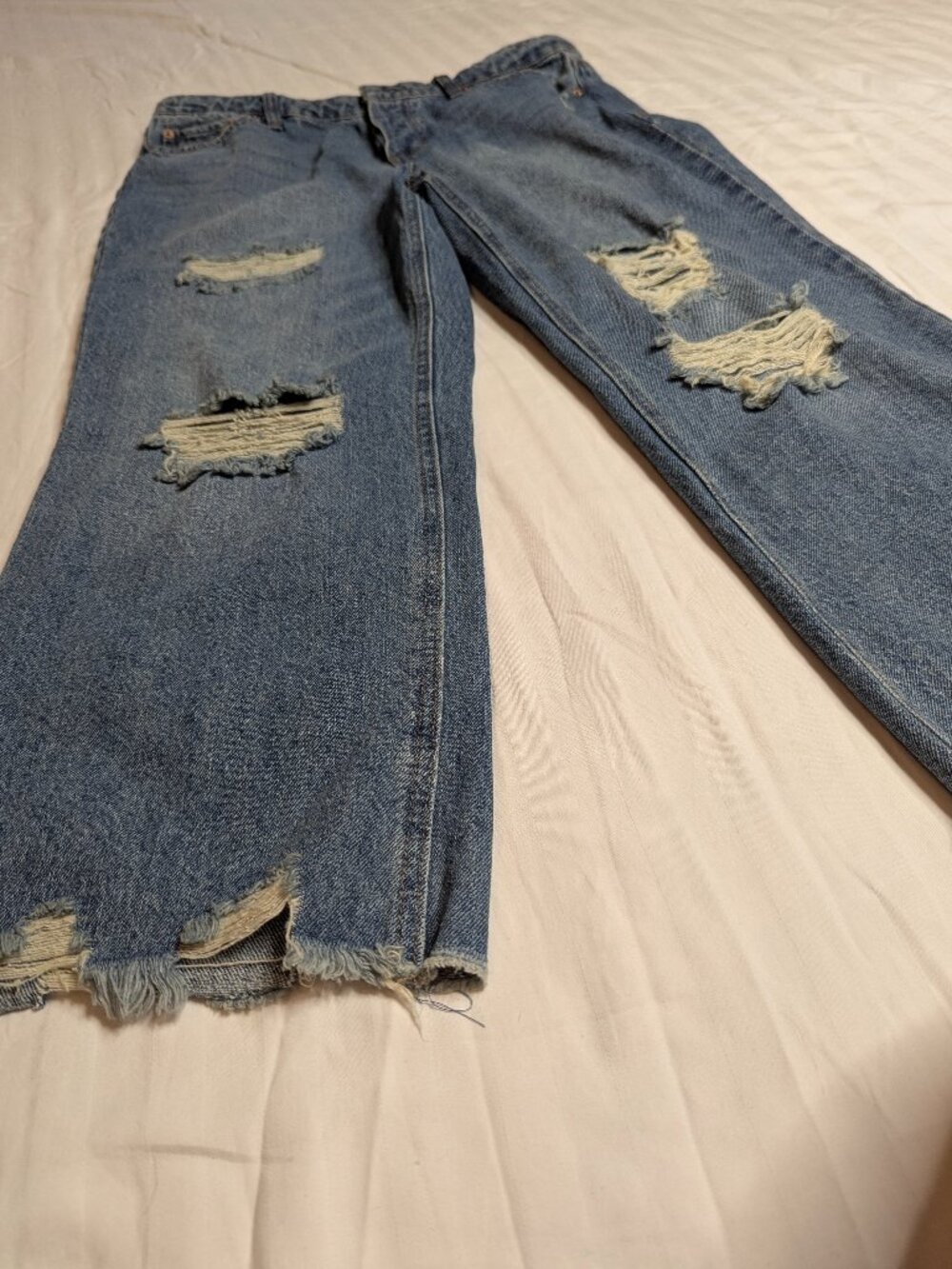 Vanilla Star Women's Jeans Cropped Relaxed Straight, Size 13